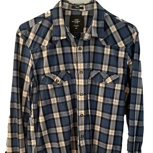H&M LOGG Men’s Long Sleeve Button Down Shirt